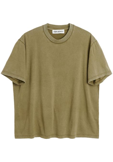 t-shirt box fit uomo olive OUR LEGACY | M2256BC